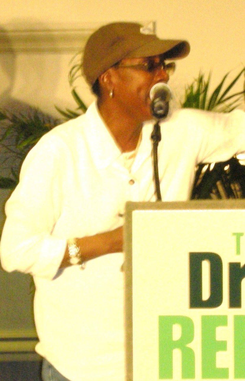 Afeni Shakur speaking, photographed in 2008.