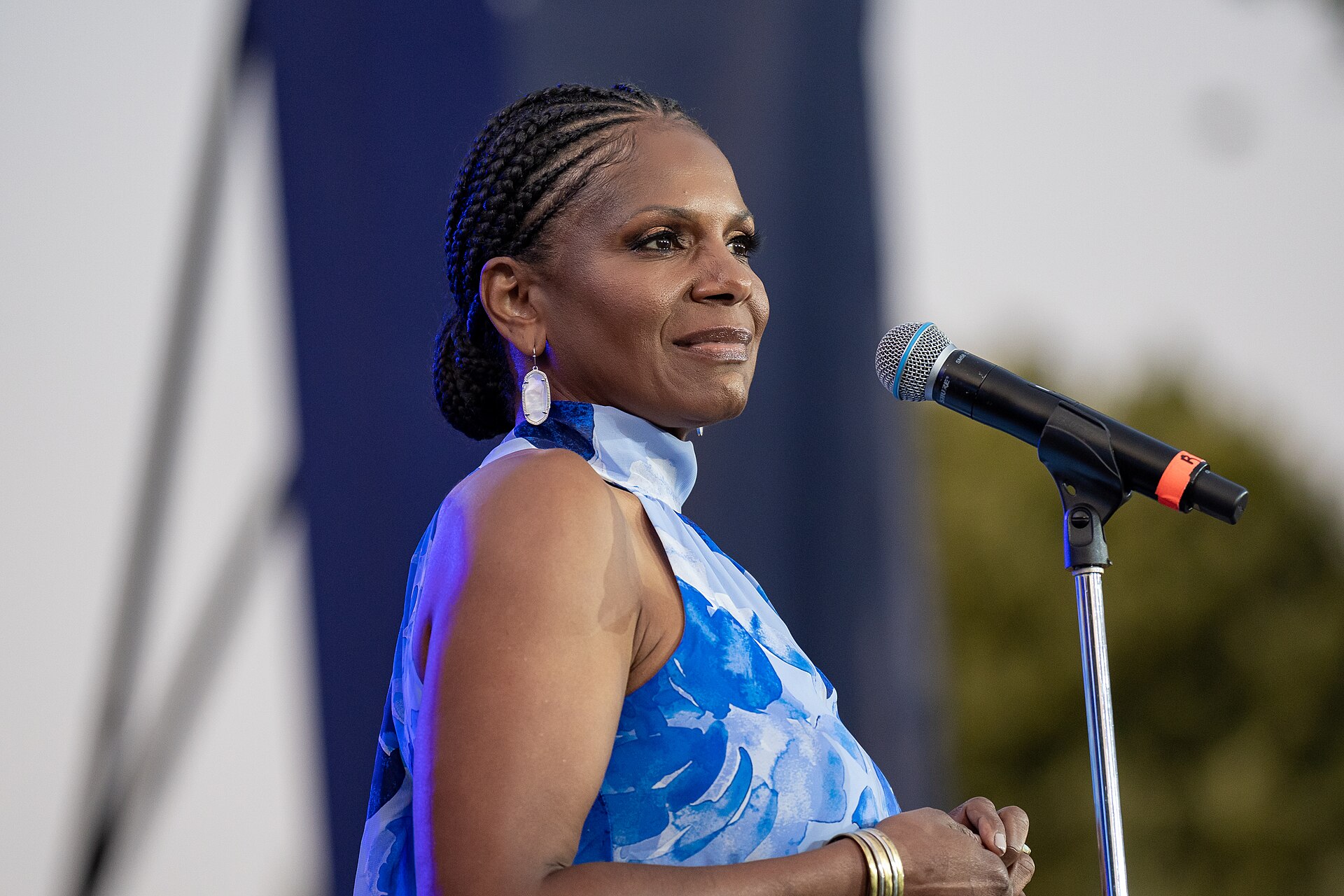 Audra McDonald performs at a Juneteenth concert at the White House, June 14, 2023