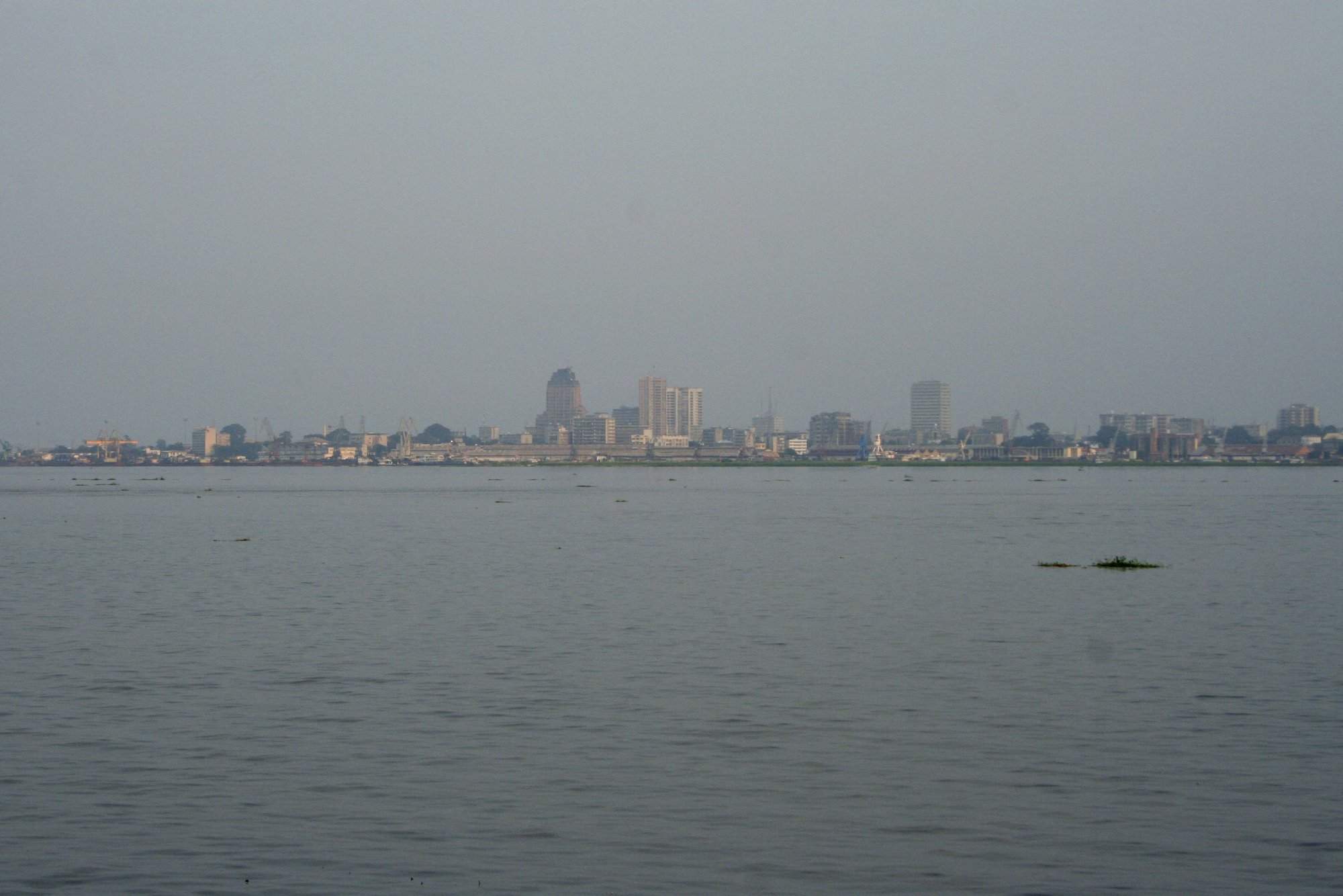 Kinshasa seen from Brazzaville across the Congo River, 2010.