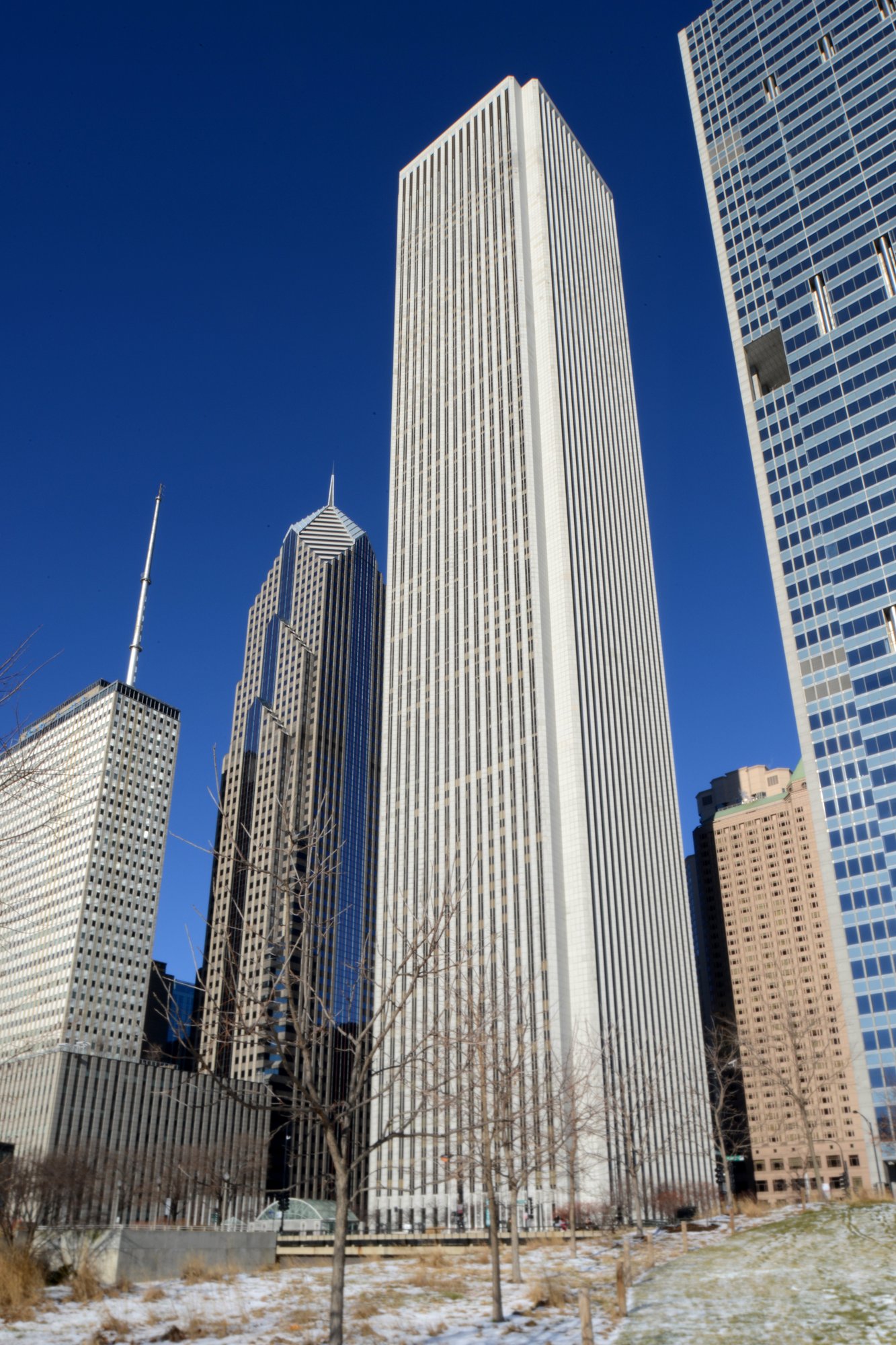 The Aon Center, 200 East Randolph Street, Chicago, photographed January 1, 2020.