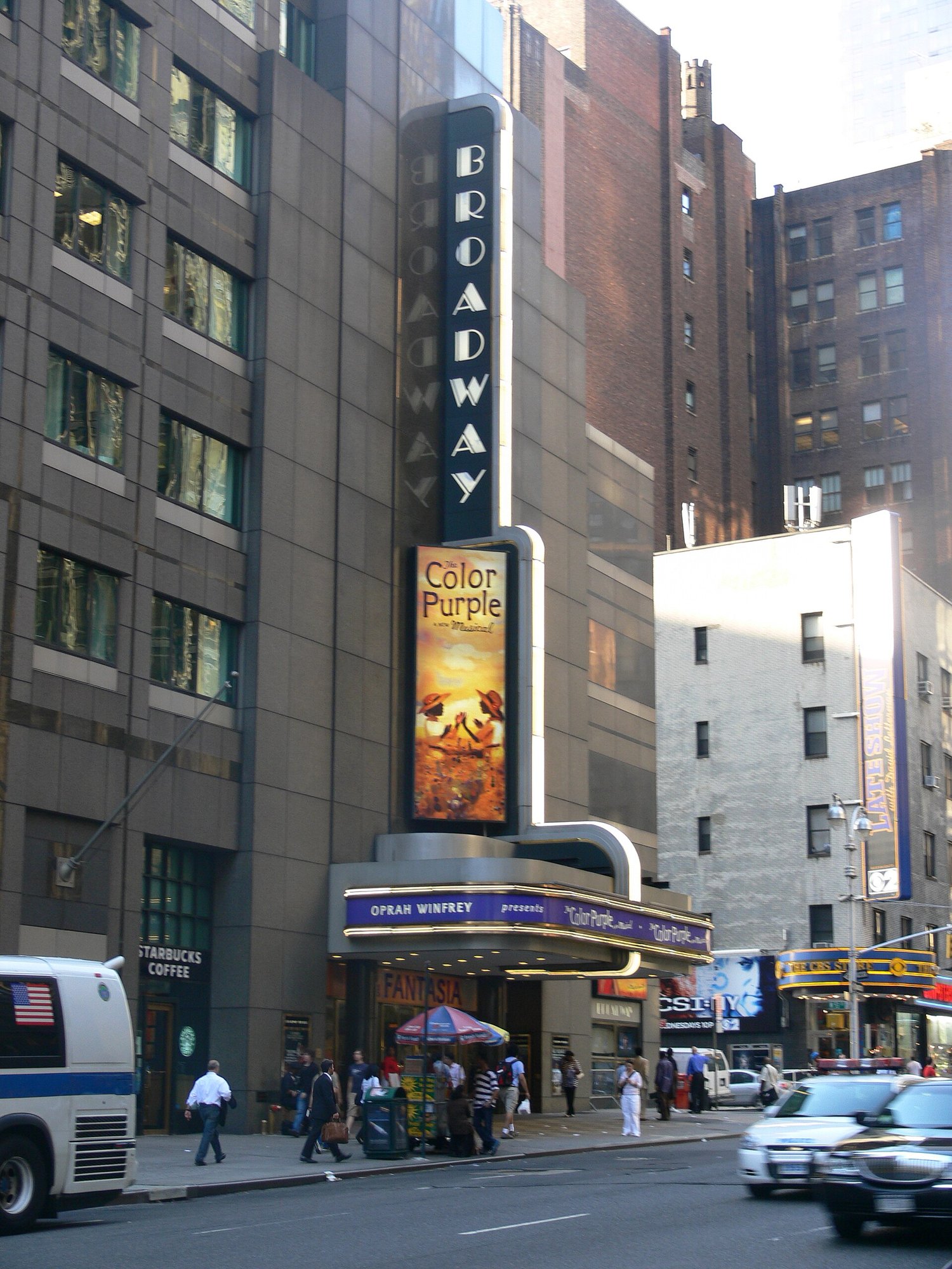The Broadway Theatre, New York, showing the musical The Color Purple