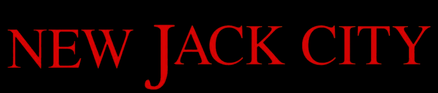 The New Jack City (1991) film title logo, in its red serif title treatment.