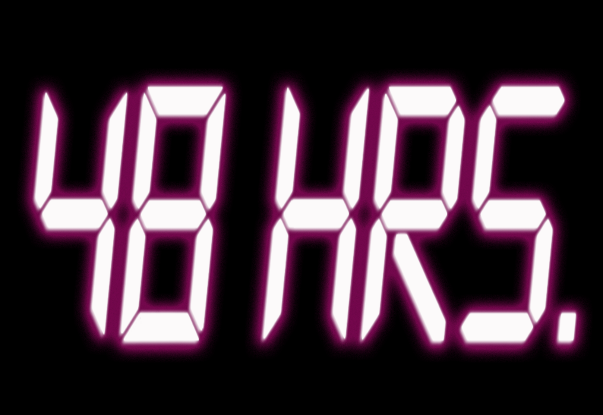 Title logo of 48 Hrs. (1982), rendered by Leonardo Parra Cano.