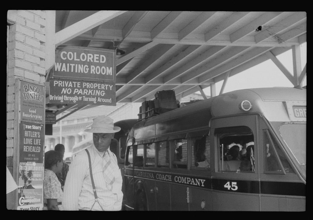 Segregated bus station, Durham, N.C., 1940 (Jack Delano, FSA-OWI)