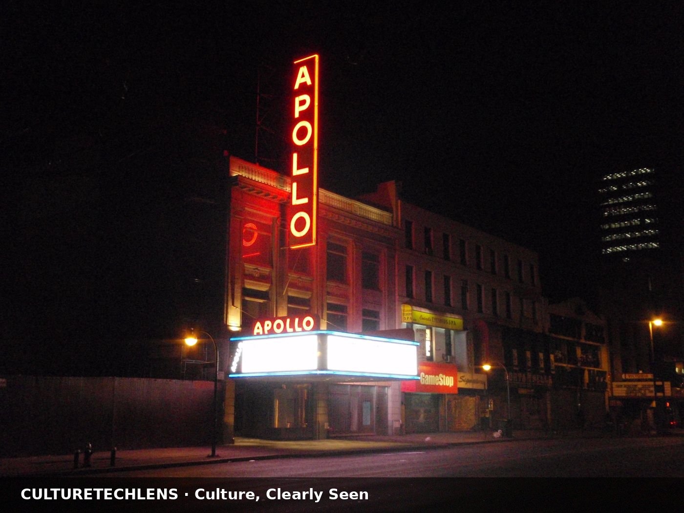 The Apollo Theater marquee, Harlem, New York City