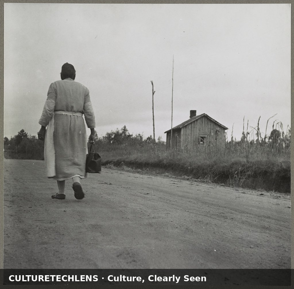 A midwife in her car on a call, Greene County, Georgia, 1941