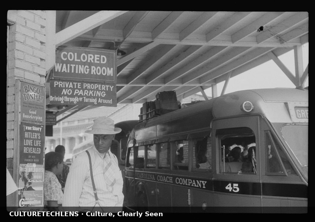 Segregated bus station, Durham, North Carolina, May 1940