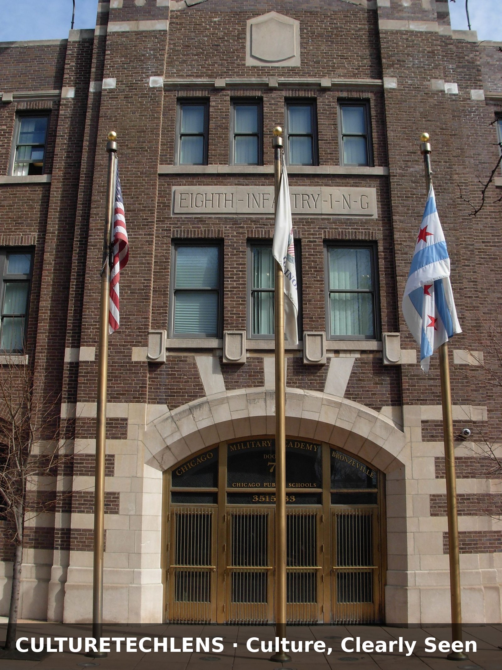 Entrance of the Eighth Regiment Armory, Bronzeville, Chicago — CultureTechLens