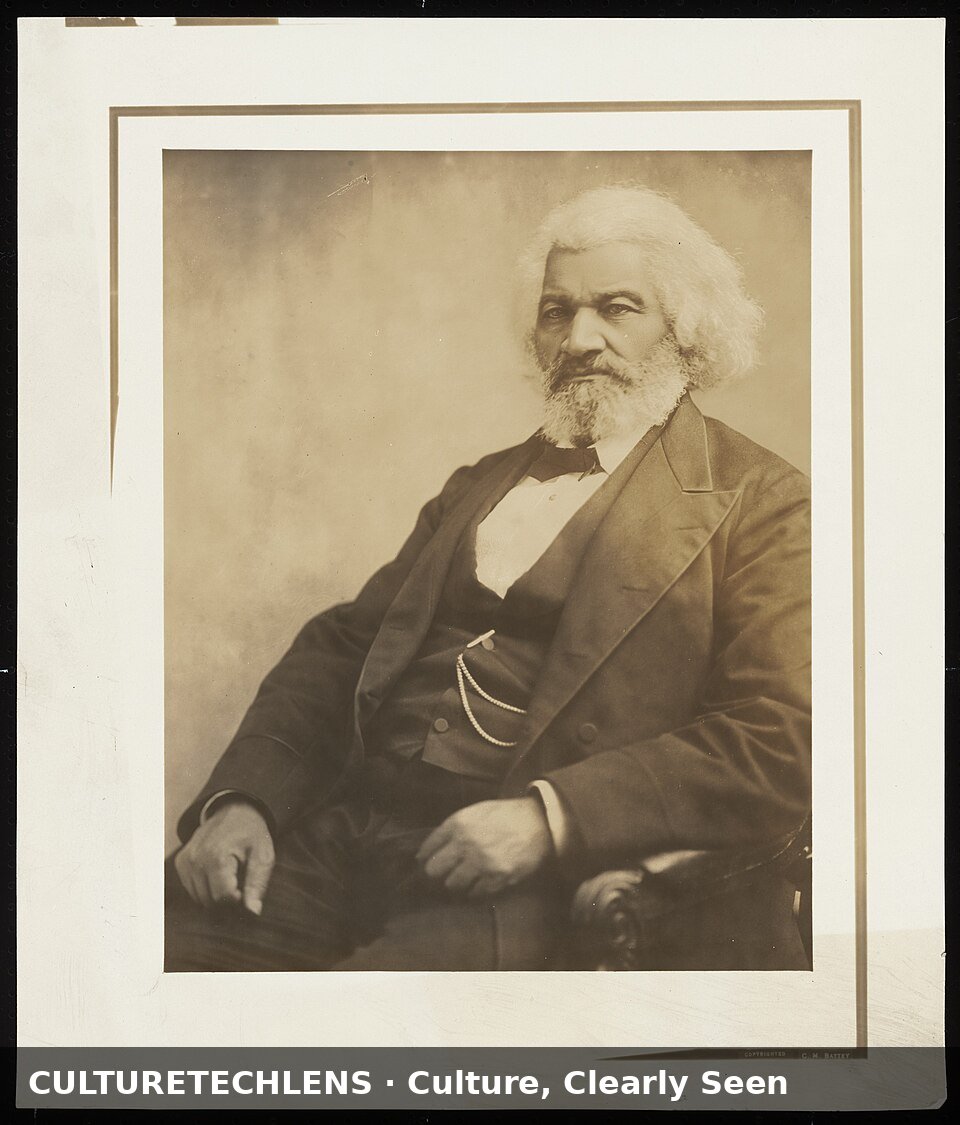 Frederick Douglass, portrait photograph c. 1895 — Black cultural archive, the CTL 100, Cul