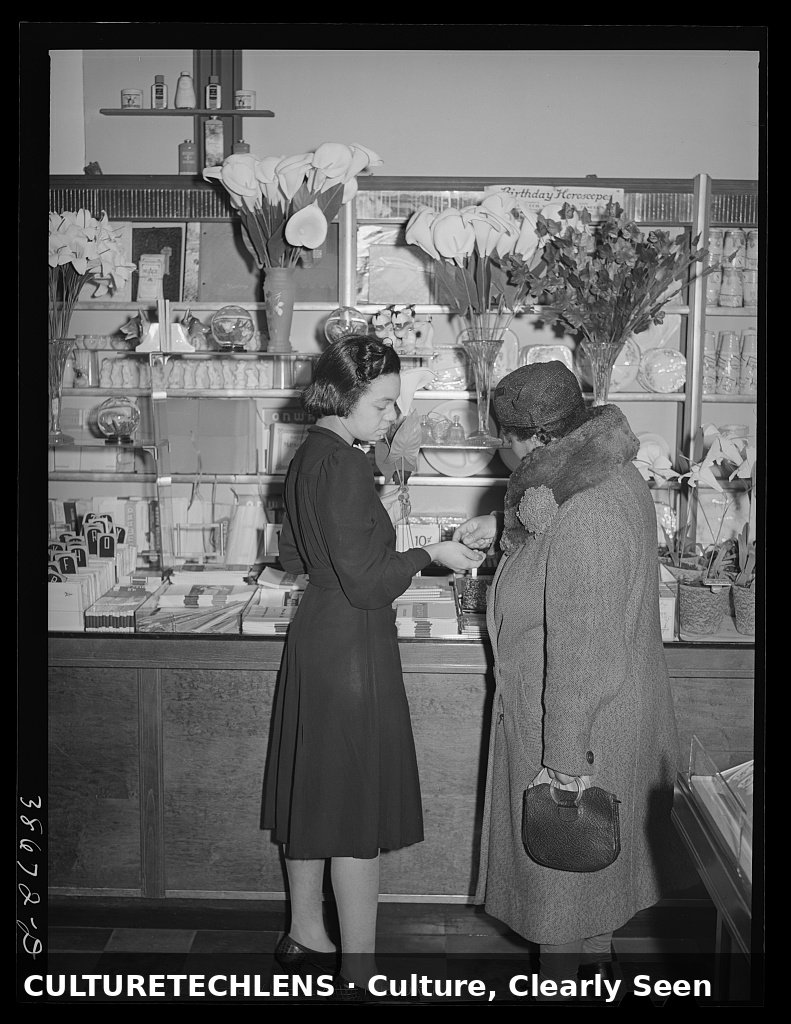 Shoppers at a ten-cent store counter, South Side, Chicago, 1941 — CultureTechLens