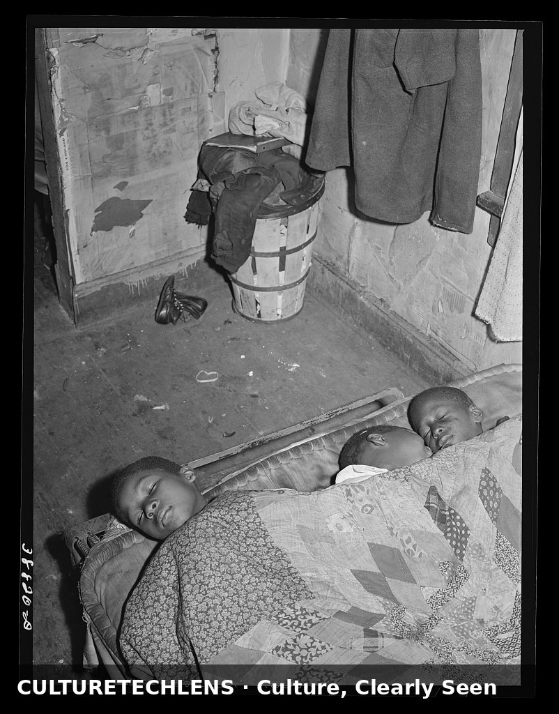 Children asleep in a kitchenette apartment, Chicago, 1941 — CultureTechLens