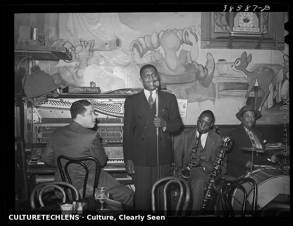 A singer with the band at a South Side tavern, Chicago, 1941 — CultureTechLens