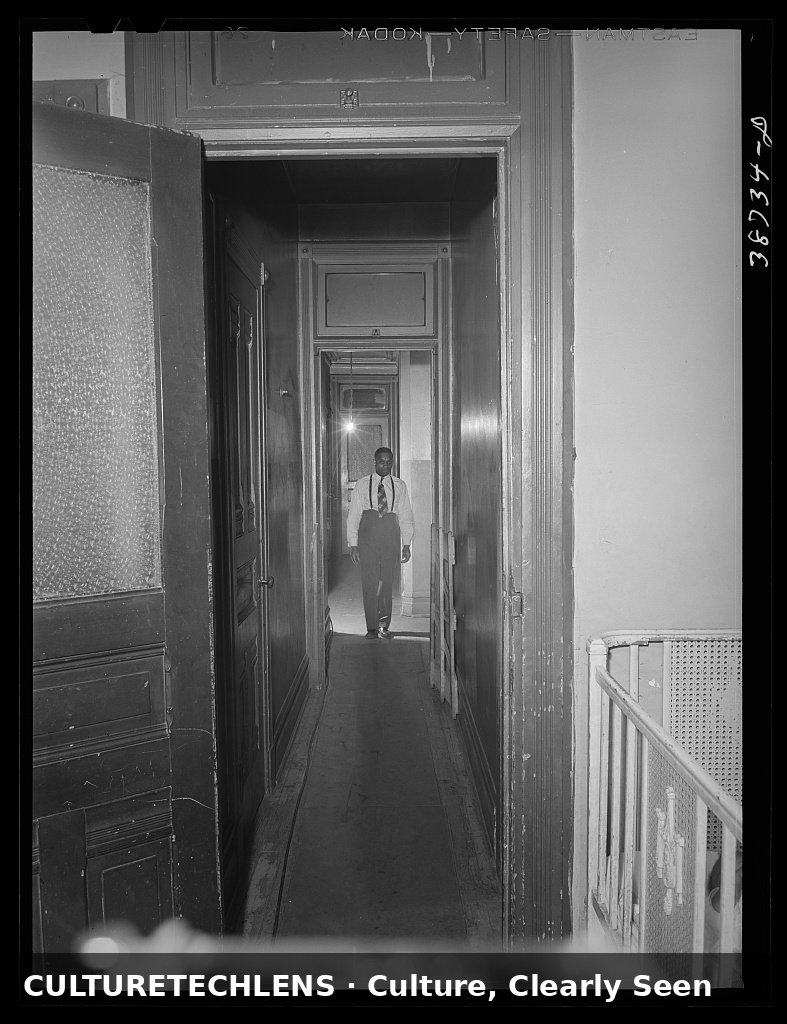 Hallway of a kitchenette apartment building, Chicago, 1941 — CultureTechLens
