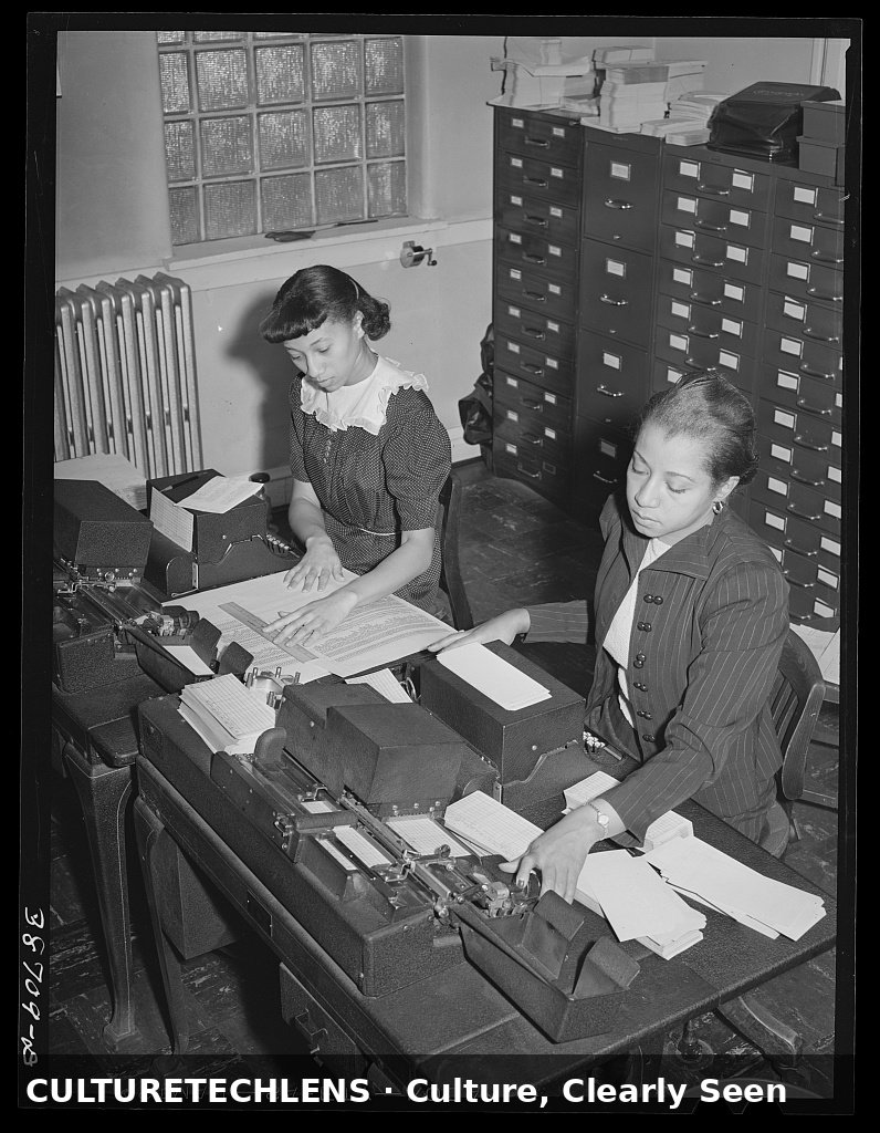Office workers at a Black Chicago insurance company, 1941