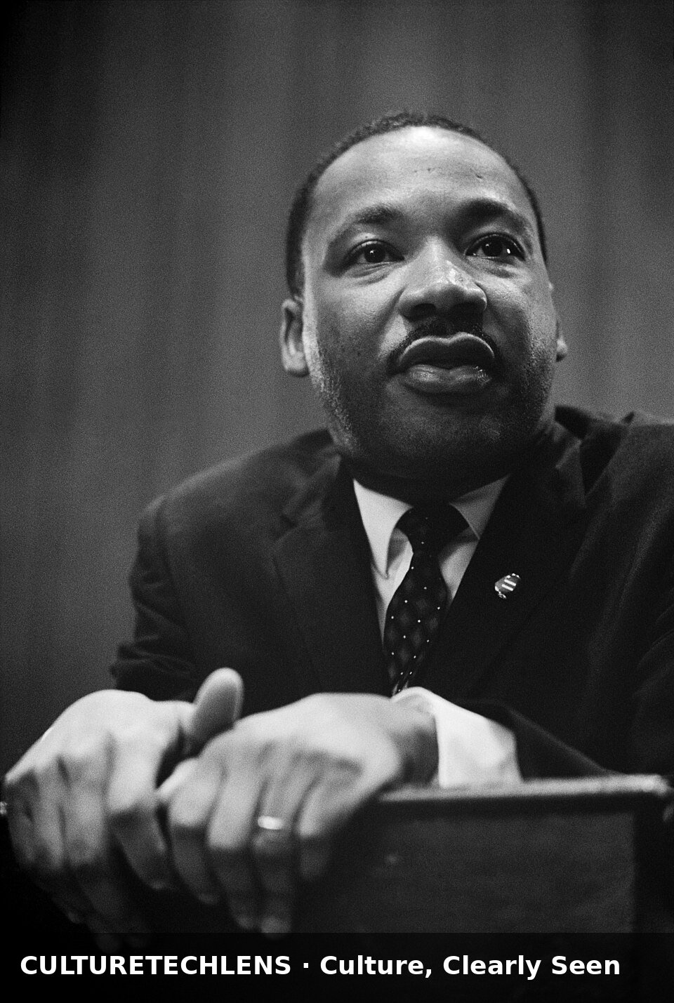 Dr. Martin Luther King Jr. at a press conference, March 26, 1964 — Black cultural archive,