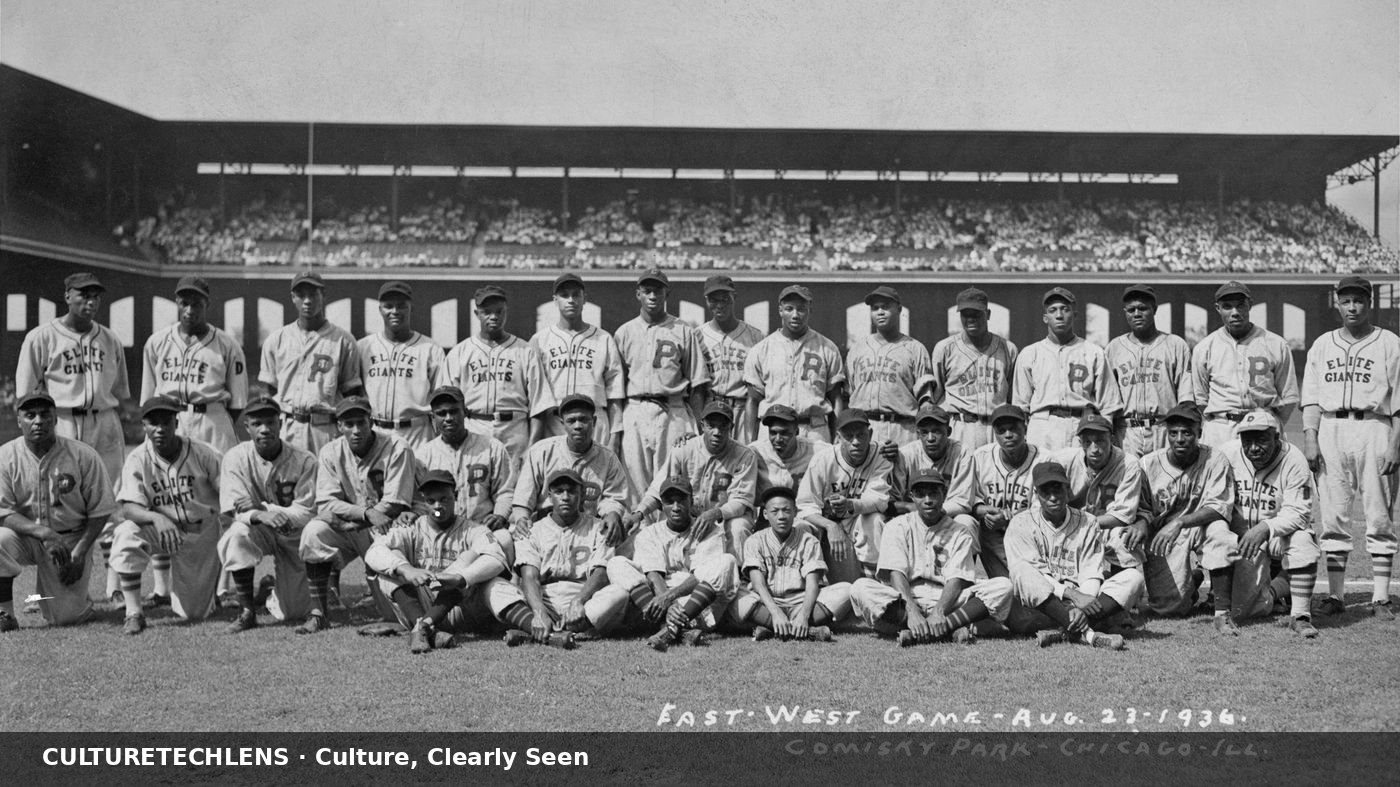 The Negro leagues East-West All-Stars team photograph, Comiskey Park, Chicago, August 23, 