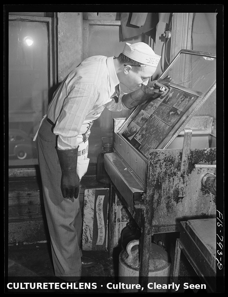 Engraver at the Chicago Defender, 1942