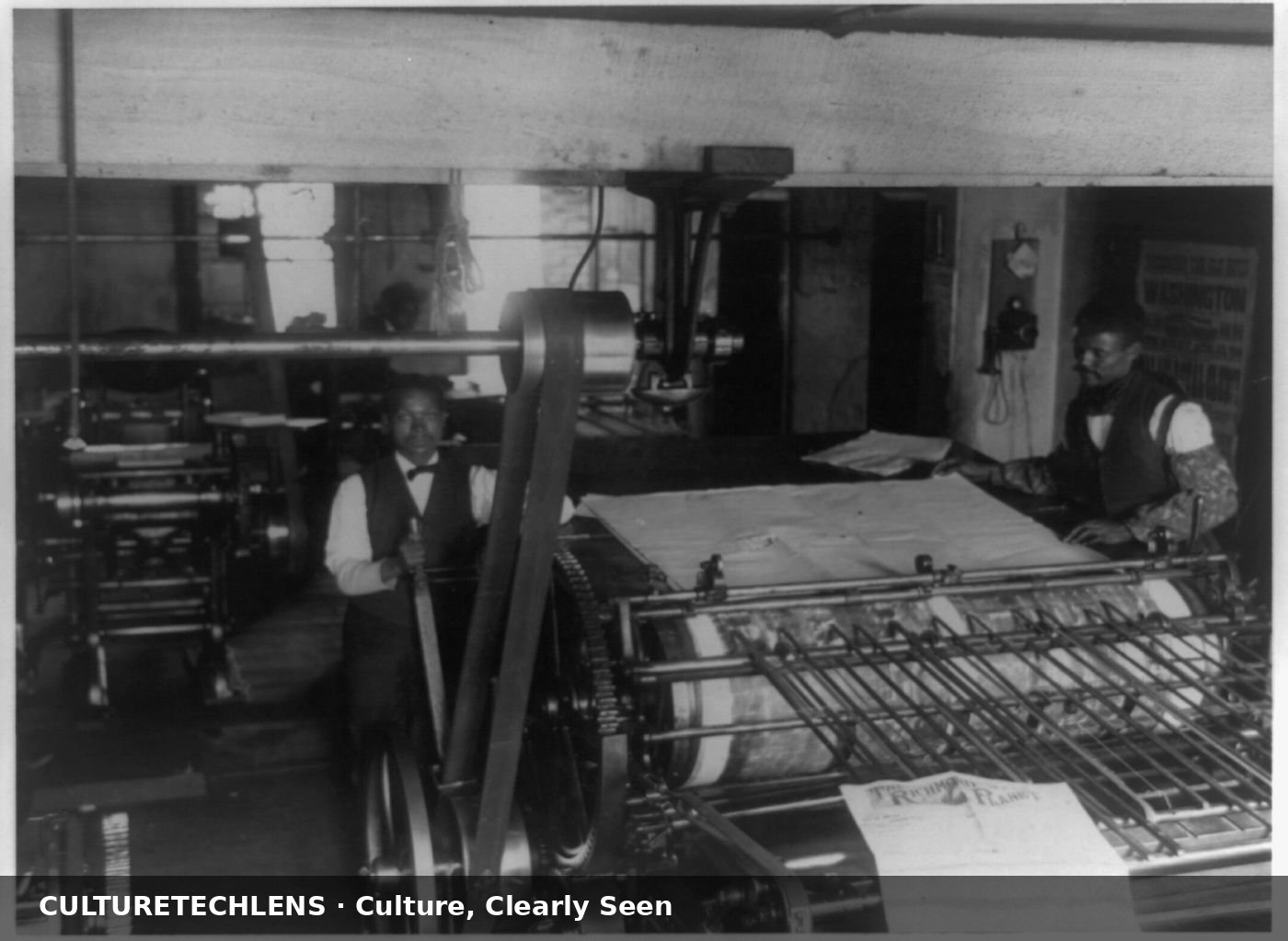 Press room of the Richmond Planet newspaper, 1899 — CultureTechLens