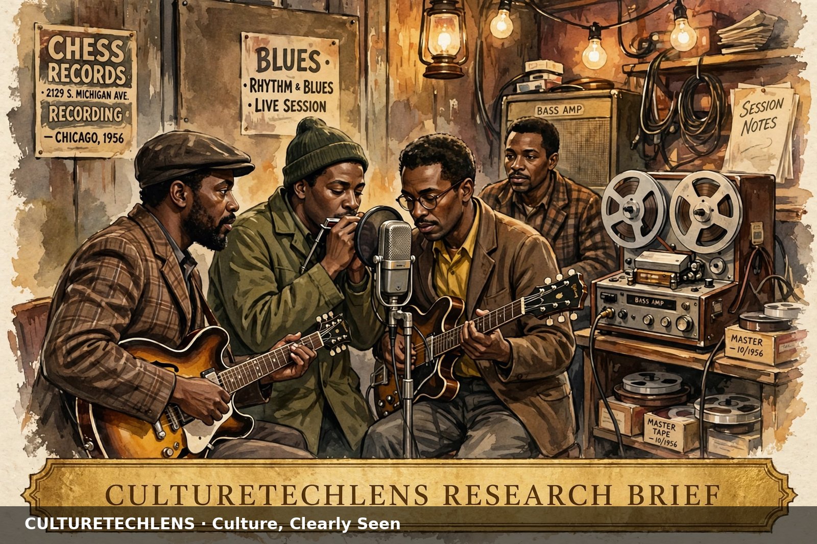 1950s Chicago blues studio session — CultureTechLens