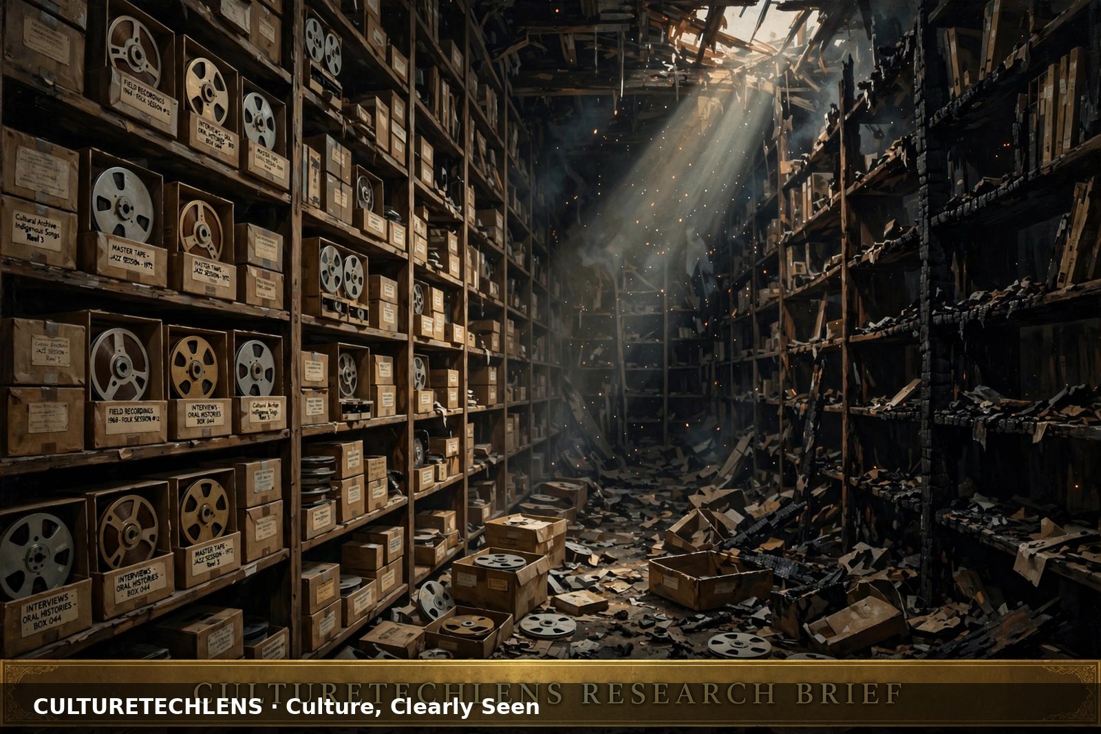 Archive vault of master tapes — CultureTechLens