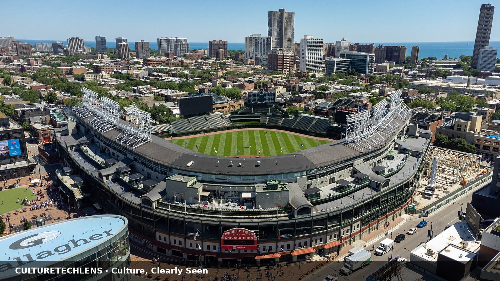 Wrigley Field aerial, Chicago