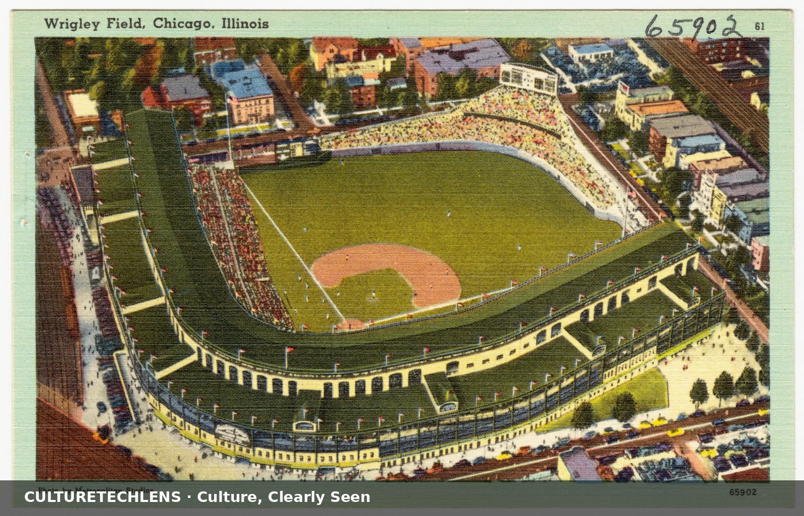 Wrigley Field, Chicago (vintage postcard) — CultureTechLens