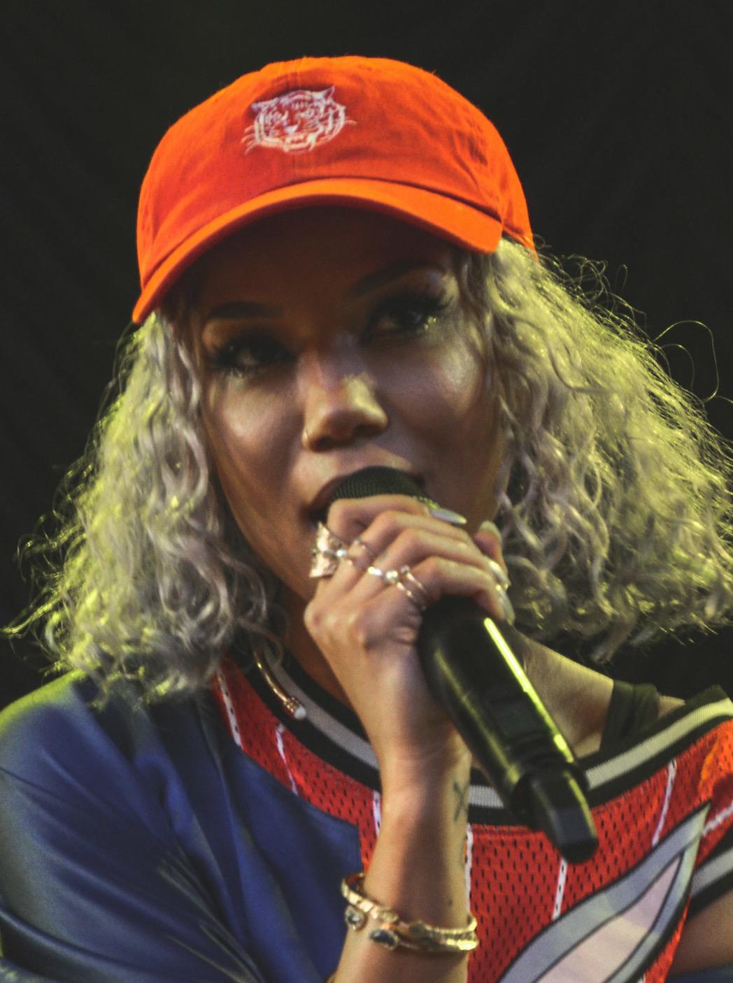 Jhené Aiko performing on the High Road Summer Tour at the Molson Canadian Amphitheatre, Toronto, July 29, 2016.