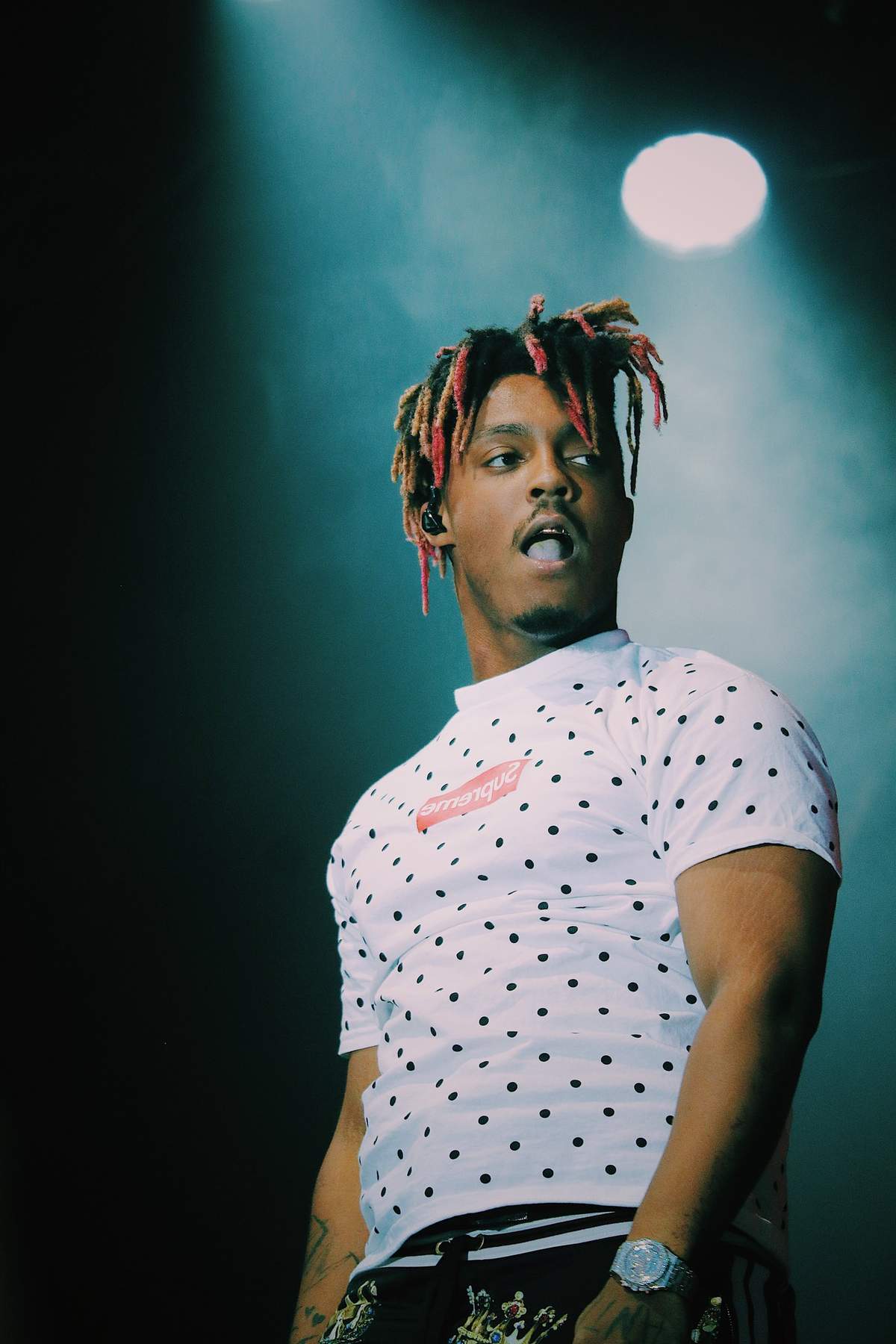 Juice WRLD performing at Les Ardentes festival in Liège, Belgium, July 4, 2019.