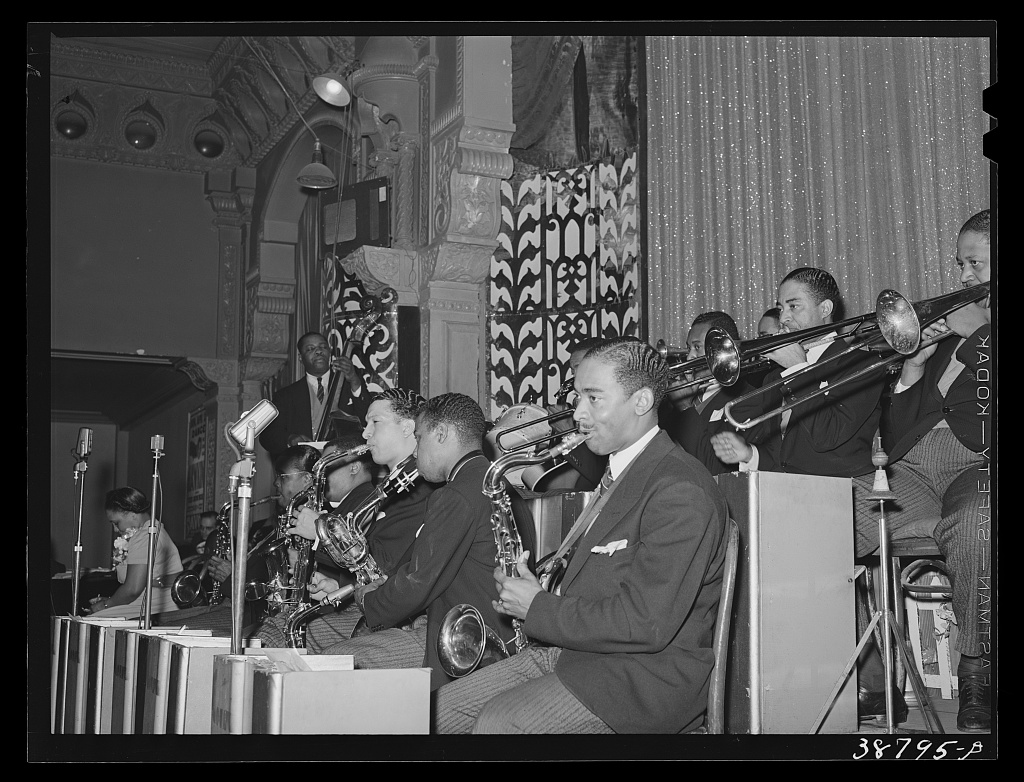 The band at the Savoy Ballroom, Chicago, 1941
