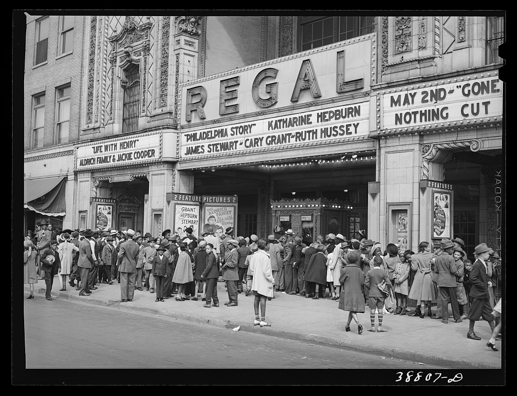 The movies are popular in the Negro section of Chicago, Illinois, Chicago