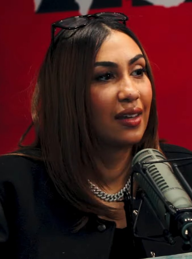 Queen Naija during a WHTA (Hot 107.9) interview, November 14, 2023.