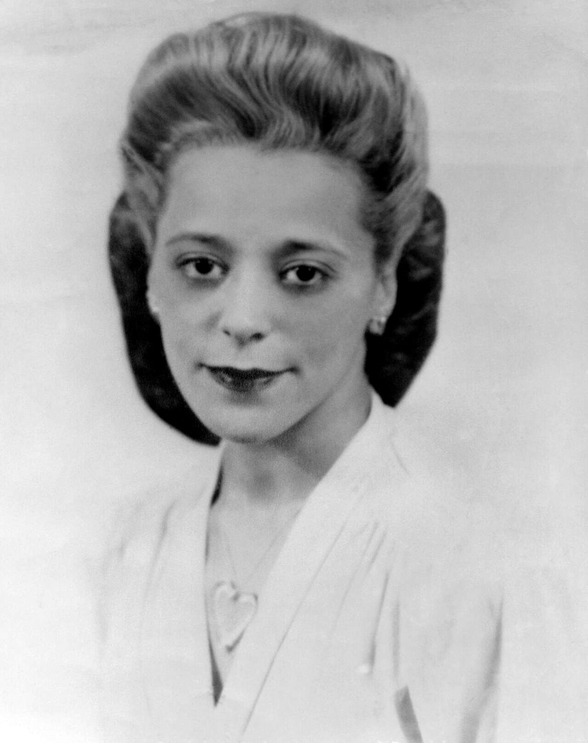 Portrait of Viola Desmond, Halifax beautician and civil rights pioneer, 1940s era.