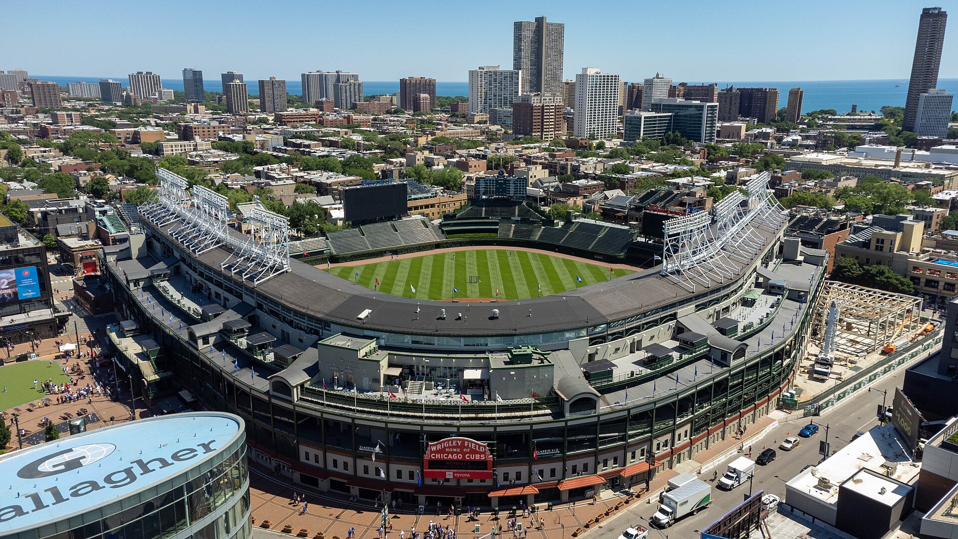 Wrigley Field aerial, Chicago